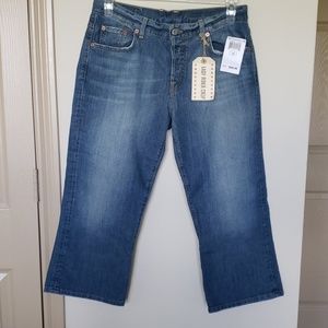 NWT Lucky Brand Easy Rider Crop Jeans Sz 30